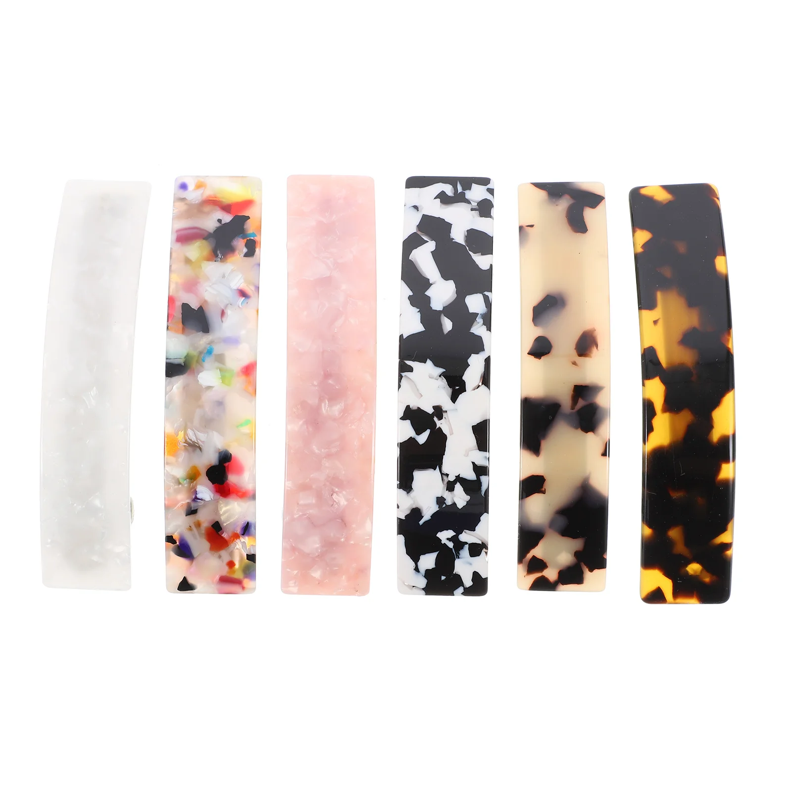 6 Pcs Hairpin Barrettes for Women 6 Color Spring Clip Hair Accessories Lightweight Smooth Easy Wear Daily Outfits
6 Pcs Hairpin Barrettes for Women 6 Color Spring Clip Hair Accessories Lightweight Smooth Easy Wear Daily Outfits