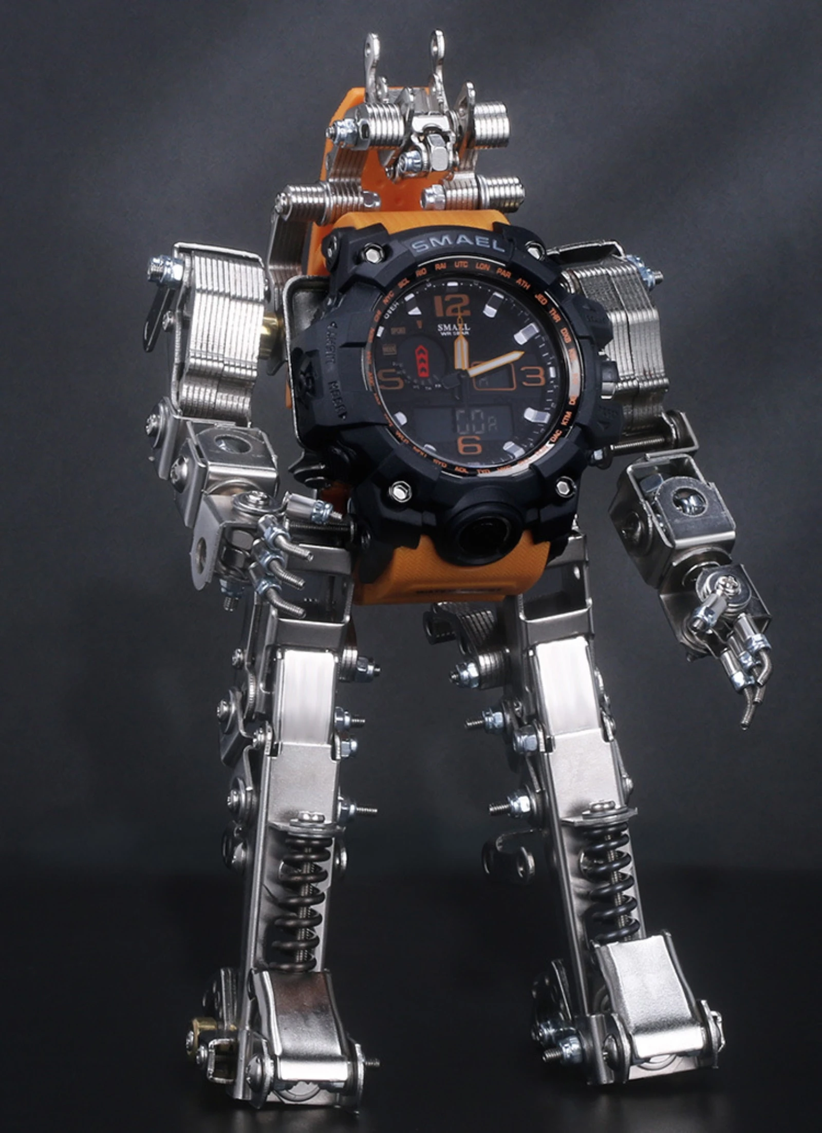 Mechanical Party Time machine watch stand 3d metal stereoscopic jigsaw diy children's toy building blocks practical gift
Mechanical Party Time machine watch stand 3d metal stereoscopic jigsaw diy children's toy building blocks practical gift
