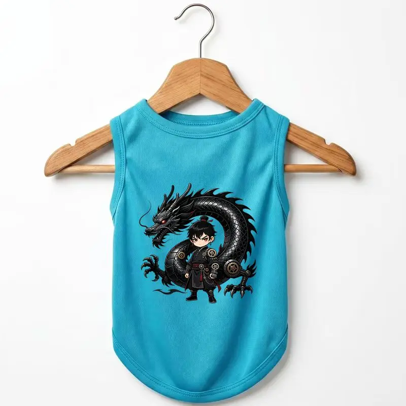 Dog Summer Vest Anime Dragon Print Breathable Pet Clothes Dog Summer Wear
Dog Summer Vest Anime Dragon Print Breathable Pet Clothes Dog Summer Wear