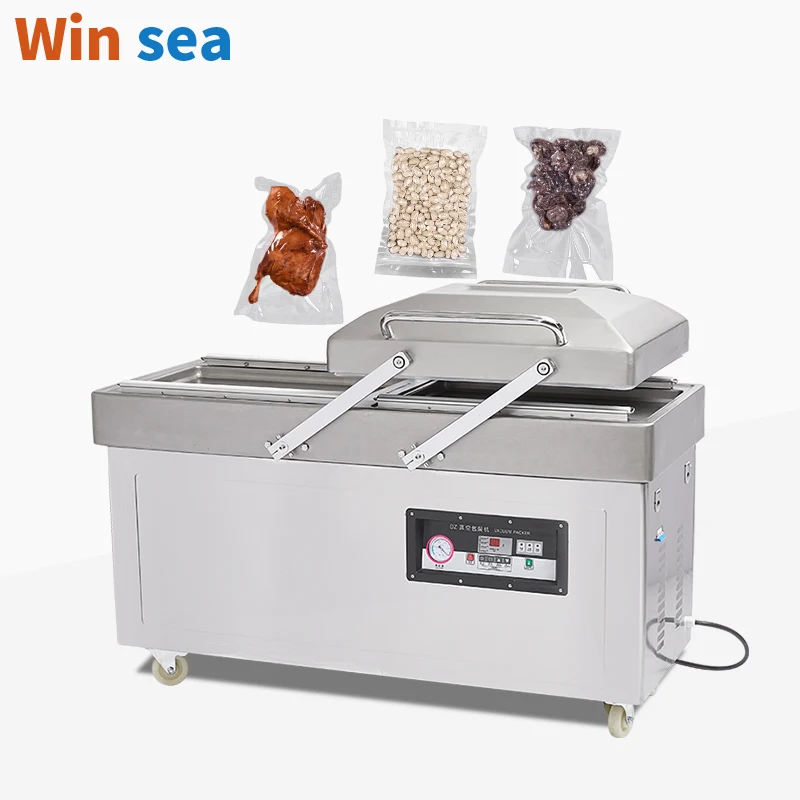 DZ-600_2SB Electric Double Chamber Vacuum Packing Machine Four Sealing Bars for Food Electronics Accessories Pack in Pouch Foil
DZ-600_2SB Electric Double Chamber Vacuum Packing Machine Four Sealing Bars for Food Electronics Accessories Pack in Pouch Foil