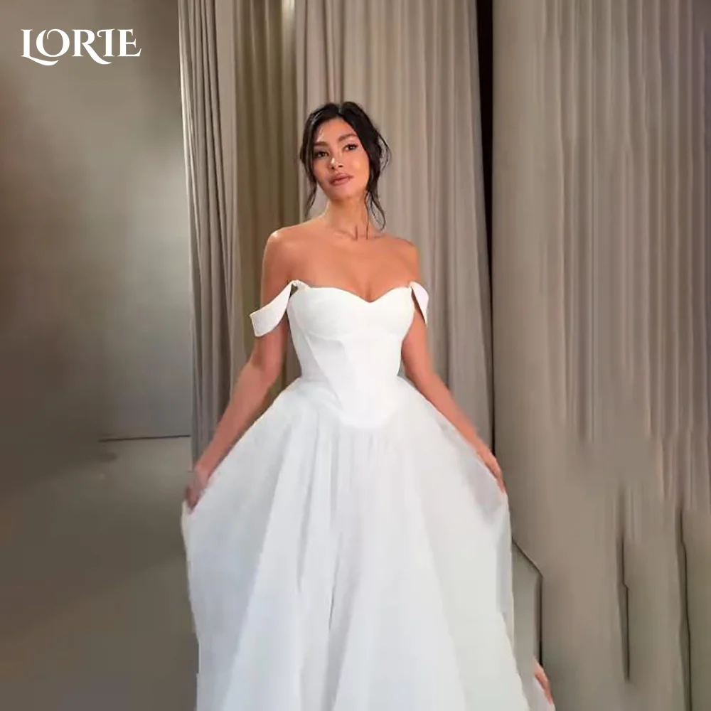 LORIE V Corset Wedding Dresses Ruched A-Line Square Neck Button Evening Dress Elegant Ivory Train Backless Party Gown Customized
LORIE V Corset Wedding Dresses Ruched A-Line Square Neck Button Evening Dress Elegant Ivory Train Backless Party Gown Customized