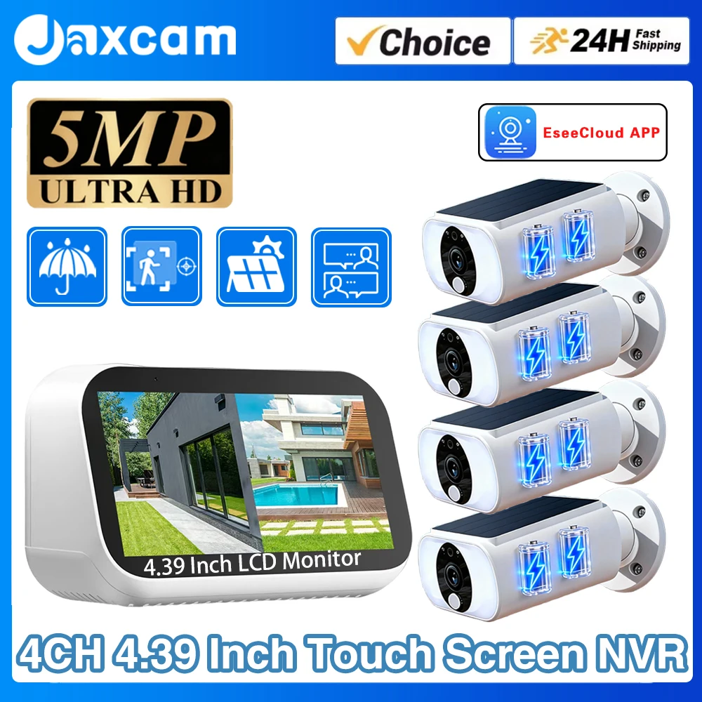 4CH 5MP 4,39-дюймовая мини-радионяня для наблюдения 2/4 Cam Kit Беспроводная система камеры с солнечной батареей Уличная камера Wi-Fi
4CH 5MP 4,39-дюймовая мини-радионяня для наблюдения 2/4 Cam Kit Беспроводная система камеры с солнечной батареей Уличная камера Wi-Fi