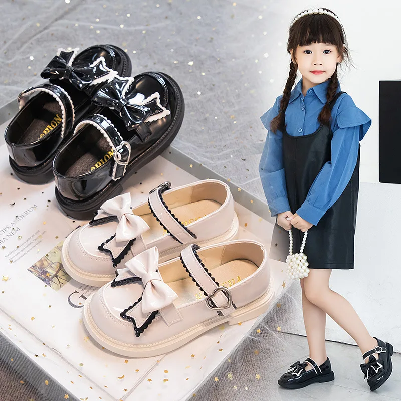 Girls' Black Leather Shoes Fashion British Style Soft Soled Princess Dress Shoes Kids Flats Children Student Performance Shoes
Girls' Black Leather Shoes Fashion British Style Soft Soled Princess Dress Shoes Kids Flats Children Student Performance Shoes