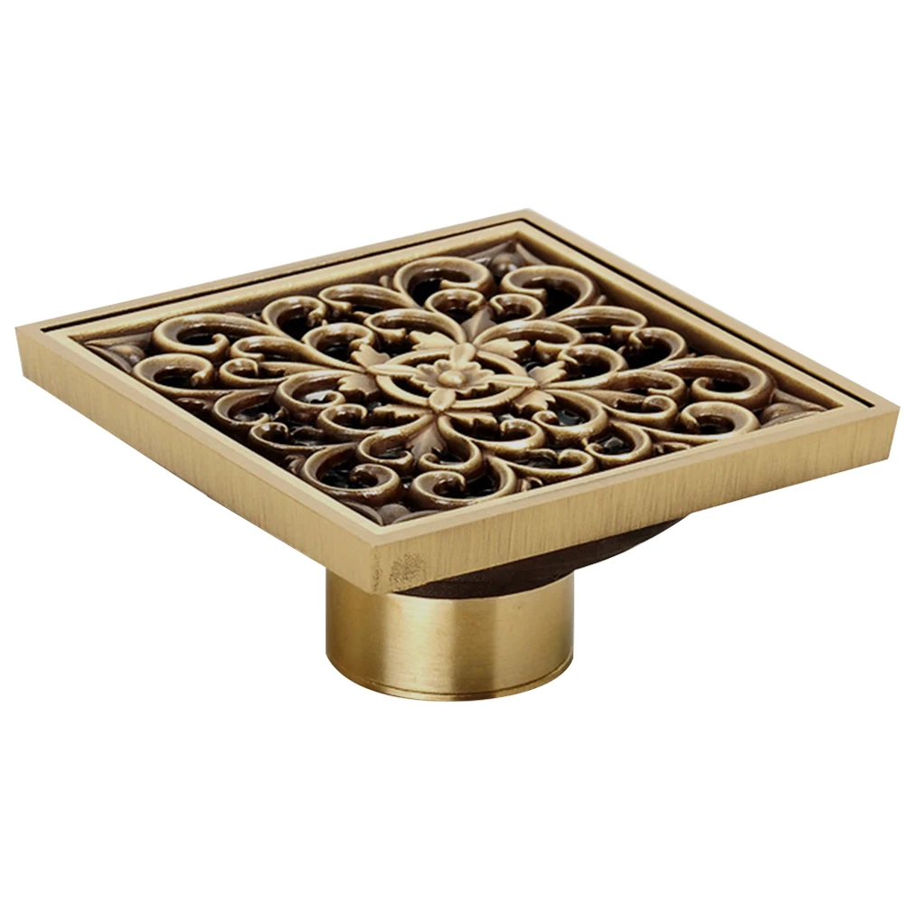 Retro Floor Drain Cover Bathroom Copper Material Heavy Duty Filter Brass Strainer Waste Garden Home Odor
Retro Floor Drain Cover Bathroom Copper Material Heavy Duty Filter Brass Strainer Waste Garden Home Odor