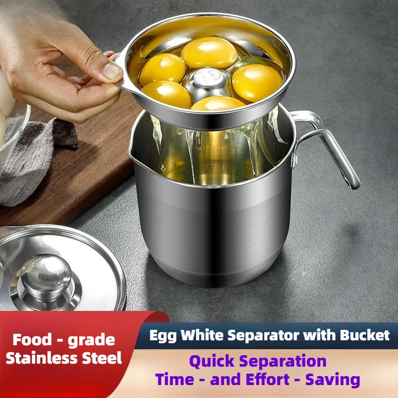 304 stainless steel egg white separator egg beater egg white and yolk separator
304 stainless steel egg white separator egg beater egg white and yolk separator