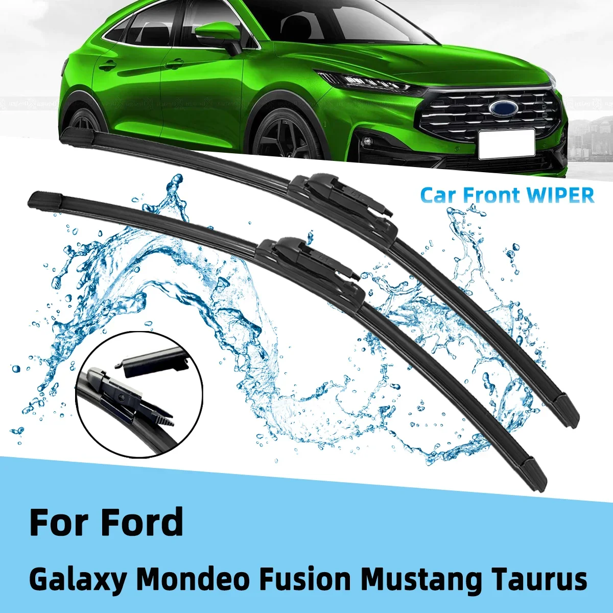 Front Wiper Accessorie Double Rubber Car Wipers for Ford Galaxy MK3 Mondeo Fusion Mustang Taurus 2008-2019 Brushe New Upgraded
Front Wiper Accessorie Double Rubber Car Wipers for Ford Galaxy MK3 Mondeo Fusion Mustang Taurus 2008-2019 Brushe New Upgraded