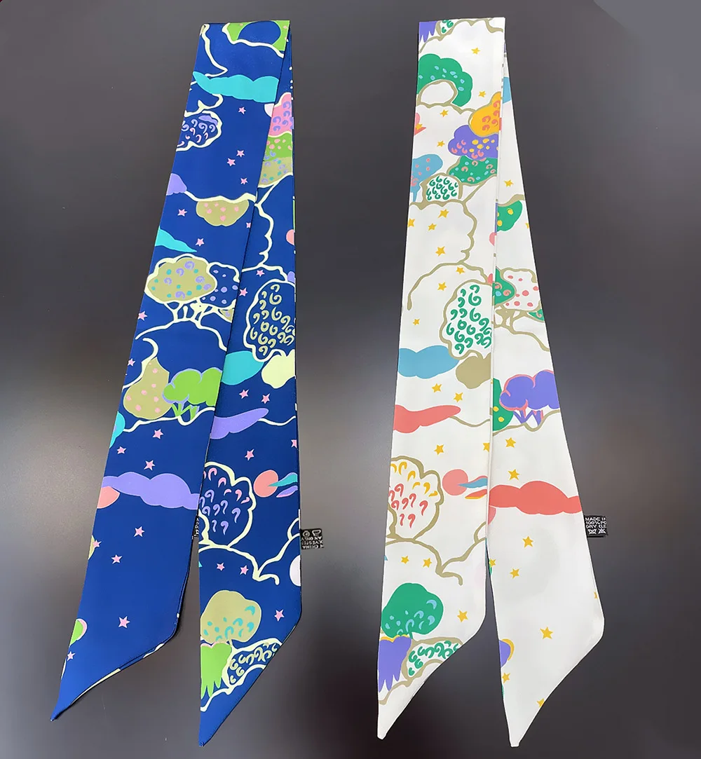 Summer Skinny Scarf Hairband Simulation Silk Scarves Fashion Women's Bag Wrap Scarf Retro Long Neckerchief Women's Headscarf
Summer Skinny Scarf Hairband Simulation Silk Scarves Fashion Women's Bag Wrap Scarf Retro Long Neckerchief Women's Headscarf