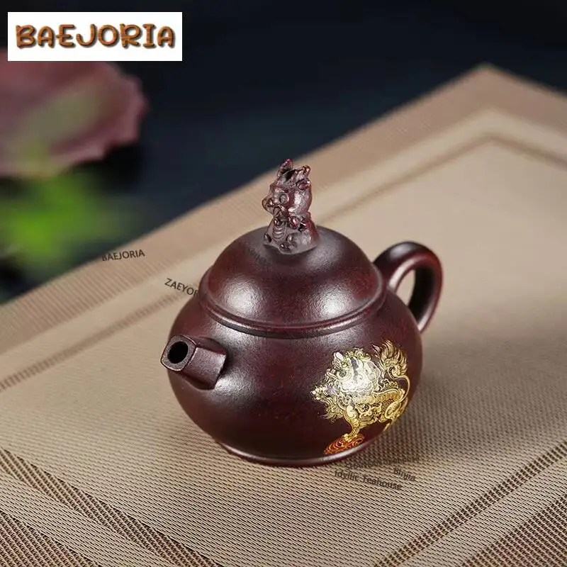 250ml Boutique Yixing Purple Clay Teapots Handmade Pan Pot Raw Ore Stone Red Mud Tea Maker Kettle Zisha Tea Set Collection
250ml Boutique Yixing Purple Clay Teapots Handmade Pan Pot Raw Ore Stone Red Mud Tea Maker Kettle Zisha Tea Set Collection