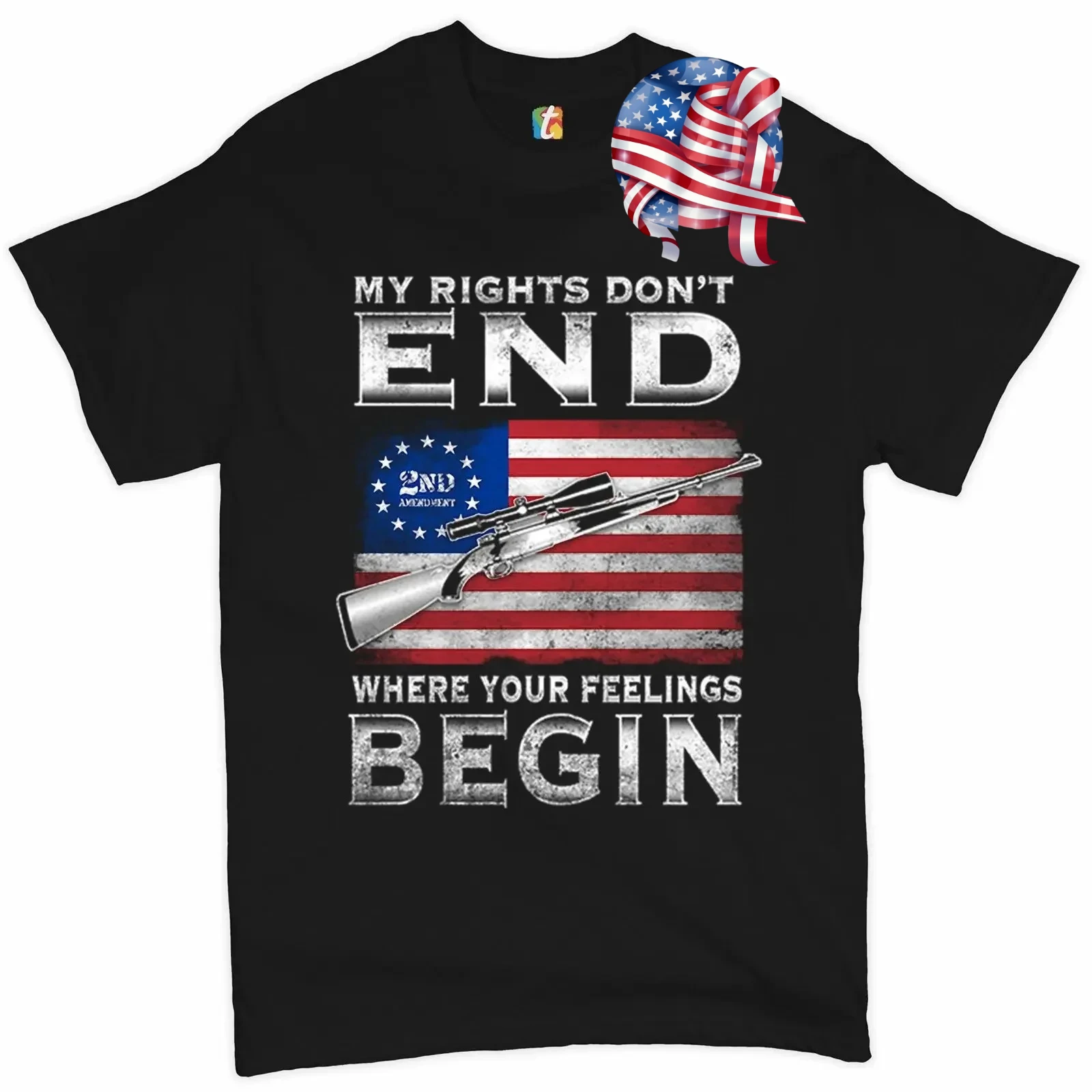 My Rights Don't End Where Your Feelings Begin. 2nd Amendment T-Shirt 100% Cotton Summer O-Neck Short Sleeve Casual Mens T-shirt
My Rights Don't End Where Your Feelings Begin. 2nd Amendment T-Shirt 100% Cotton Summer O-Neck Short Sleeve Casual Mens T-shirt