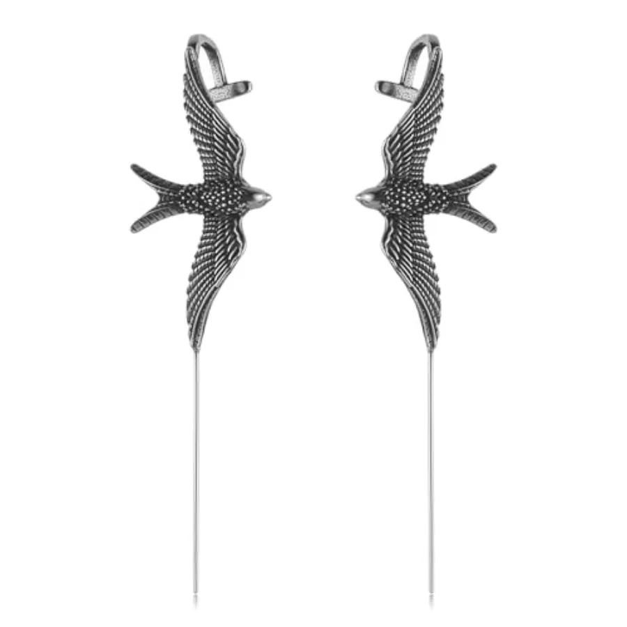 Stainless Steel Long Piercing Stud Earrings, Gothic Personalized Earrings, Gift for Her
Stainless Steel Long Piercing Stud Earrings, Gothic Personalized Earrings, Gift for Her