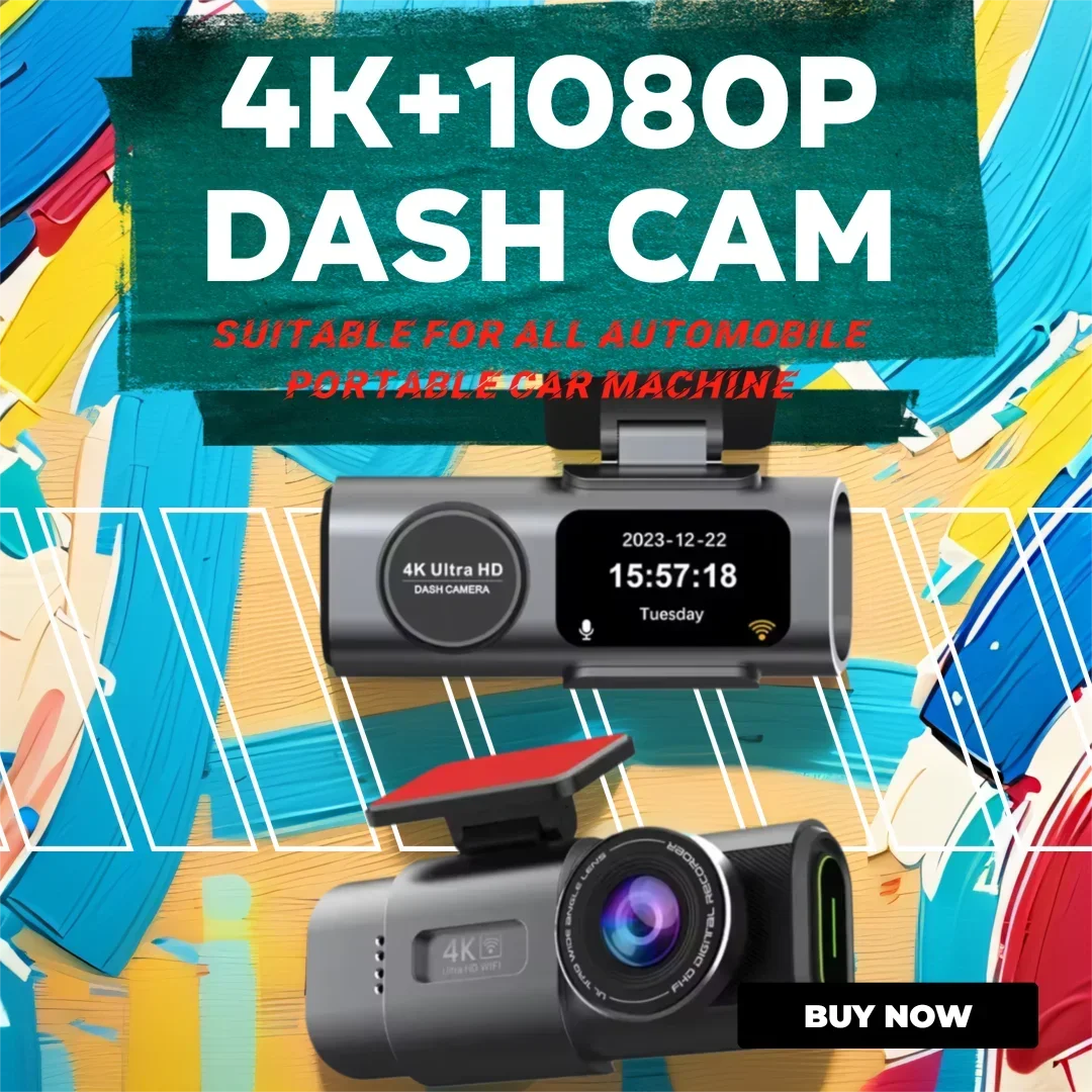 4K Mini Dash Cam Front Rear Wifi Dual Lens Car DVR 24H Parking Night Vision G Sensor Loop Recording Black Box for Car
4K Mini Dash Cam Front Rear Wifi Dual Lens Car DVR 24H Parking Night Vision G Sensor Loop Recording Black Box for Car