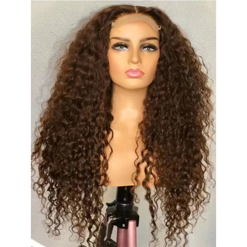 180Density Soft 26Inch Long Glueless Natural Hairline Brown Kinky Curly Lace Front Wig For Black Women With Baby Hair Preplucked
180Density Soft 26Inch Long Glueless Natural Hairline Brown Kinky Curly Lace Front Wig For Black Women With Baby Hair Preplucked