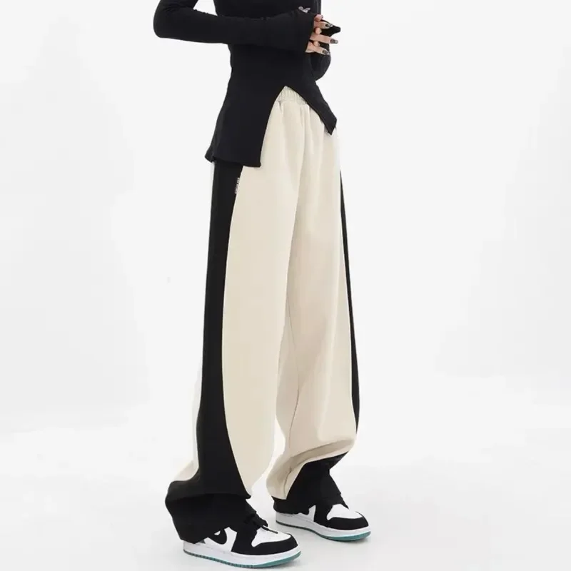 Wide Leg Pants Women Hip Hop Contrast Color Spring Autumn Streetwear Fashion Loose Sports Casual Straight Trousers Y2k Clothes
Wide Leg Pants Women Hip Hop Contrast Color Spring Autumn Streetwear Fashion Loose Sports Casual Straight Trousers Y2k Clothes