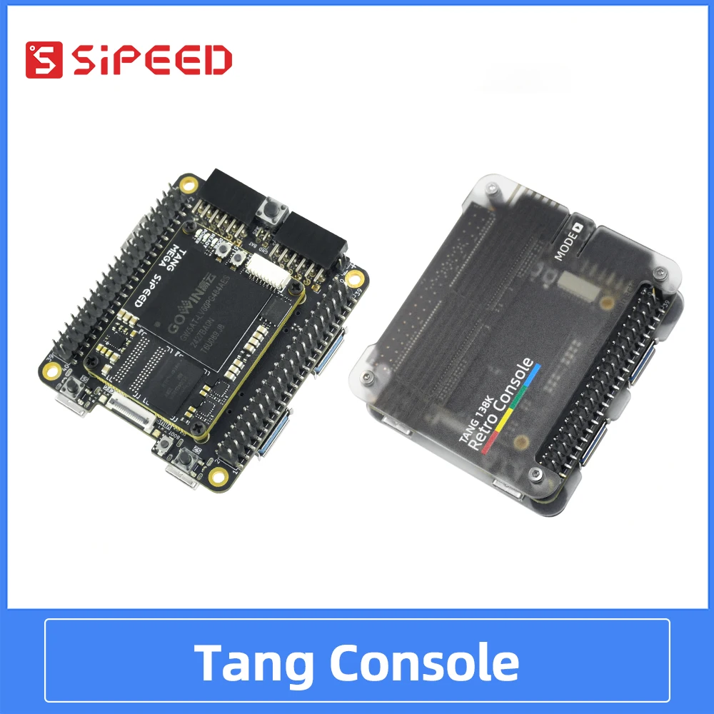 Консоль Sipeed Tang 60K/138K GOWIN FPGA Высокопрочная компактная игровая консоль в стиле ретро, HDMI, двойной PMOD, RaspberryPi 5 PCIe HAT
Консоль Sipeed Tang 60K/138K GOWIN FPGA Высокопрочная компактная игровая консоль в стиле ретро, HDMI, двойной PMOD, RaspberryPi 5 PCIe HAT