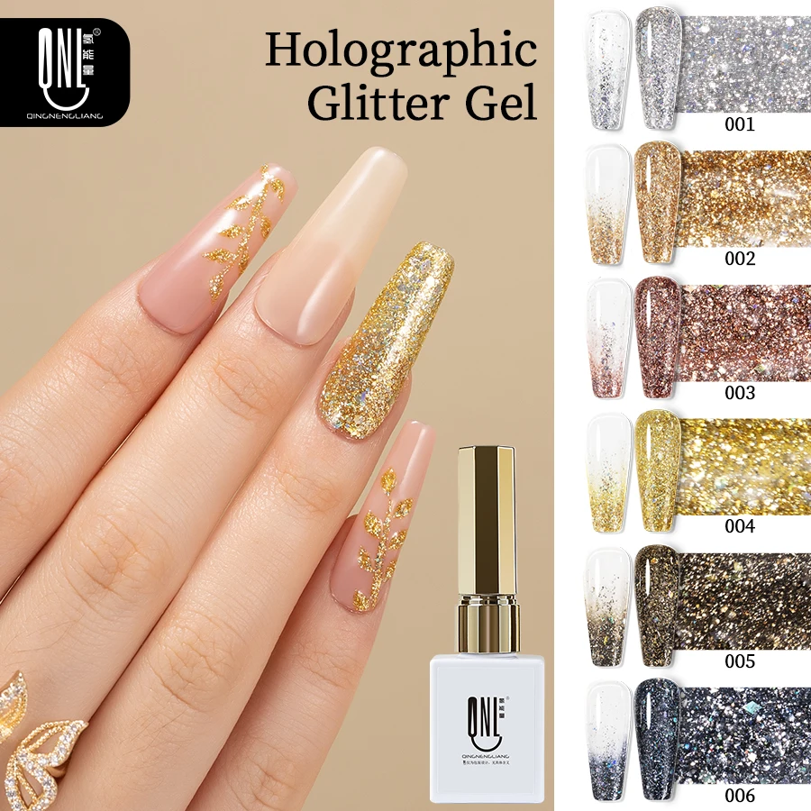 6 Colors Reflective Glitter Gel Nail Polish Holographic Sparkle UV Gel Long Lasting Soak Off LED Gel Varnish for Nail Salon DIY
6 Colors Reflective Glitter Gel Nail Polish Holographic Sparkle UV Gel Long Lasting Soak Off LED Gel Varnish for Nail Salon DIY