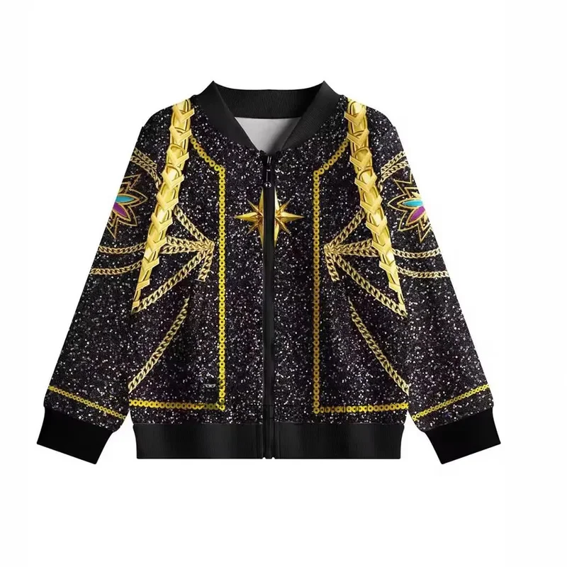 Куртка для косплея Kpop Rumi из полиэстера для девочек, детский костюм для косплея «Охотники на демонов», толстовка на Хэллоуин, спортивная школьная форма, верхняя одежда
Куртка для косплея Kpop Rumi из полиэстера для девочек, детский костюм для косплея «Охотники на демонов», толстовка на Хэллоуин, спортивная школьная форма, верхняя одежда