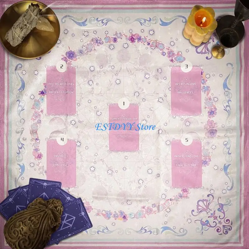 G6DE Pinks Tarots Tablecloth Altars Cloth Card Reading Astrologys Tablecloth Divinations Card Cloth Tapestry Wall Decoration
G6DE Pinks Tarots Tablecloth Altars Cloth Card Reading Astrologys Tablecloth Divinations Card Cloth Tapestry Wall Decoration