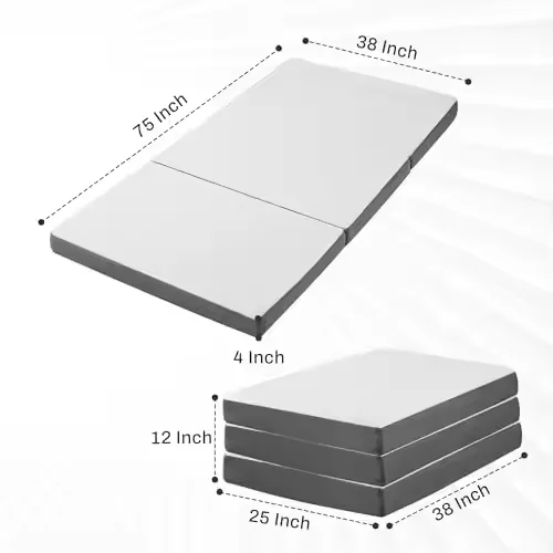 Top - Notch Portable Folding Memory Foam Mattress: Double - Layered, Washable Cover, Non - Slip Bottompromote sales
Top - Notch Portable Folding Memory Foam Mattress: Double - Layered, Washable Cover, Non - Slip Bottompromote sales