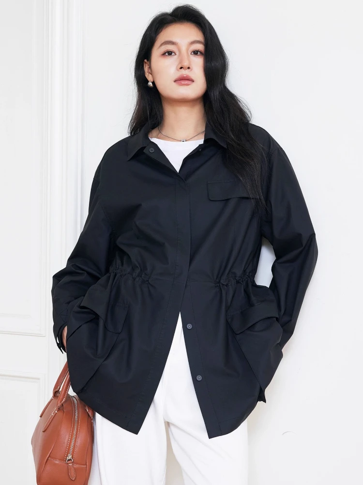 Casual Loose Genuine Leather Jackets for Women Spring Autumn 2026 New High-end Simple Thin Soft Black Real Sheepskin Coat
Casual Loose Genuine Leather Jackets for Women Spring Autumn 2026 New High-end Simple Thin Soft Black Real Sheepskin Coat
