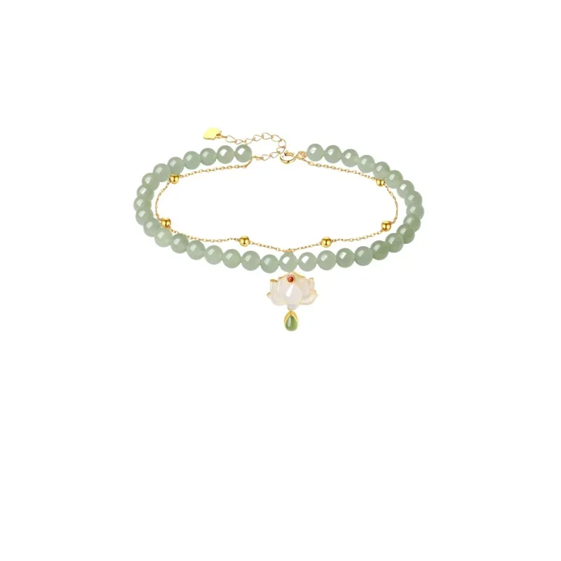 Natural Hetian Jade Sterling Silver Foot Chain Women's Nanhong Agate Tide Foot Chain Sterling Silver
Natural Hetian Jade Sterling Silver Foot Chain Women's Nanhong Agate Tide Foot Chain Sterling Silver