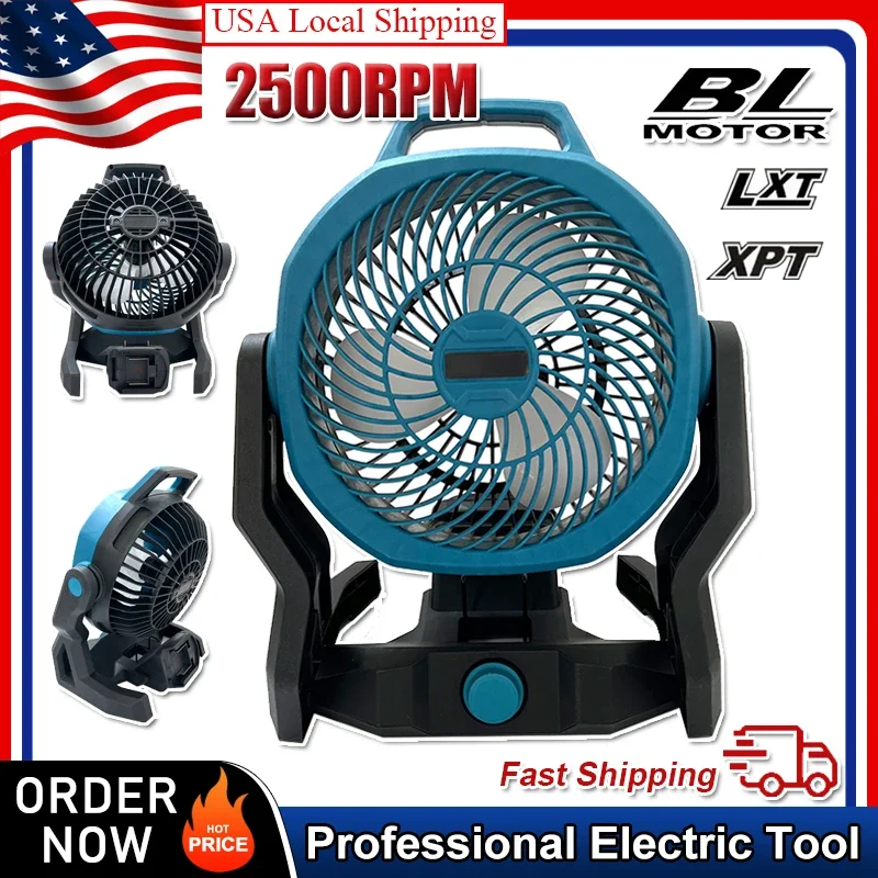 Fit Makita Cordless Table Fan Portable Camping Fan Multi Purpose Adjustable Head 3 Speed Setting Powered Desktop Floor Fan
Fit Makita Cordless Table Fan Portable Camping Fan Multi Purpose Adjustable Head 3 Speed Setting Powered Desktop Floor Fan