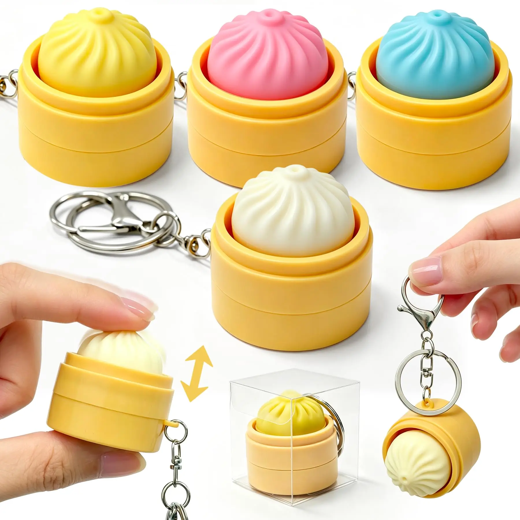 8Pcs Random Colors Mini Steamed Bun Stress Relief Soft Slow Rebound Keyboard Clicker Decompression Bun Anti Sensory Fidget Gift
8Pcs Random Colors Mini Steamed Bun Stress Relief Soft Slow Rebound Keyboard Clicker Decompression Bun Anti Sensory Fidget Gift