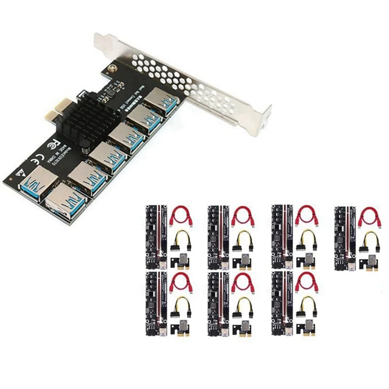 НОВИНКА-PCI-E 7-портовая карта расширения USB3.0 Карта расширения PCI-E X1 USB3.0 с набором удлинительных кабелей для видеокарты VER011 PRO
НОВИНКА-PCI-E 7-портовая карта расширения USB3.0 Карта расширения PCI-E X1 USB3.0 с набором удлинительных кабелей для видеокарты VER011 PRO