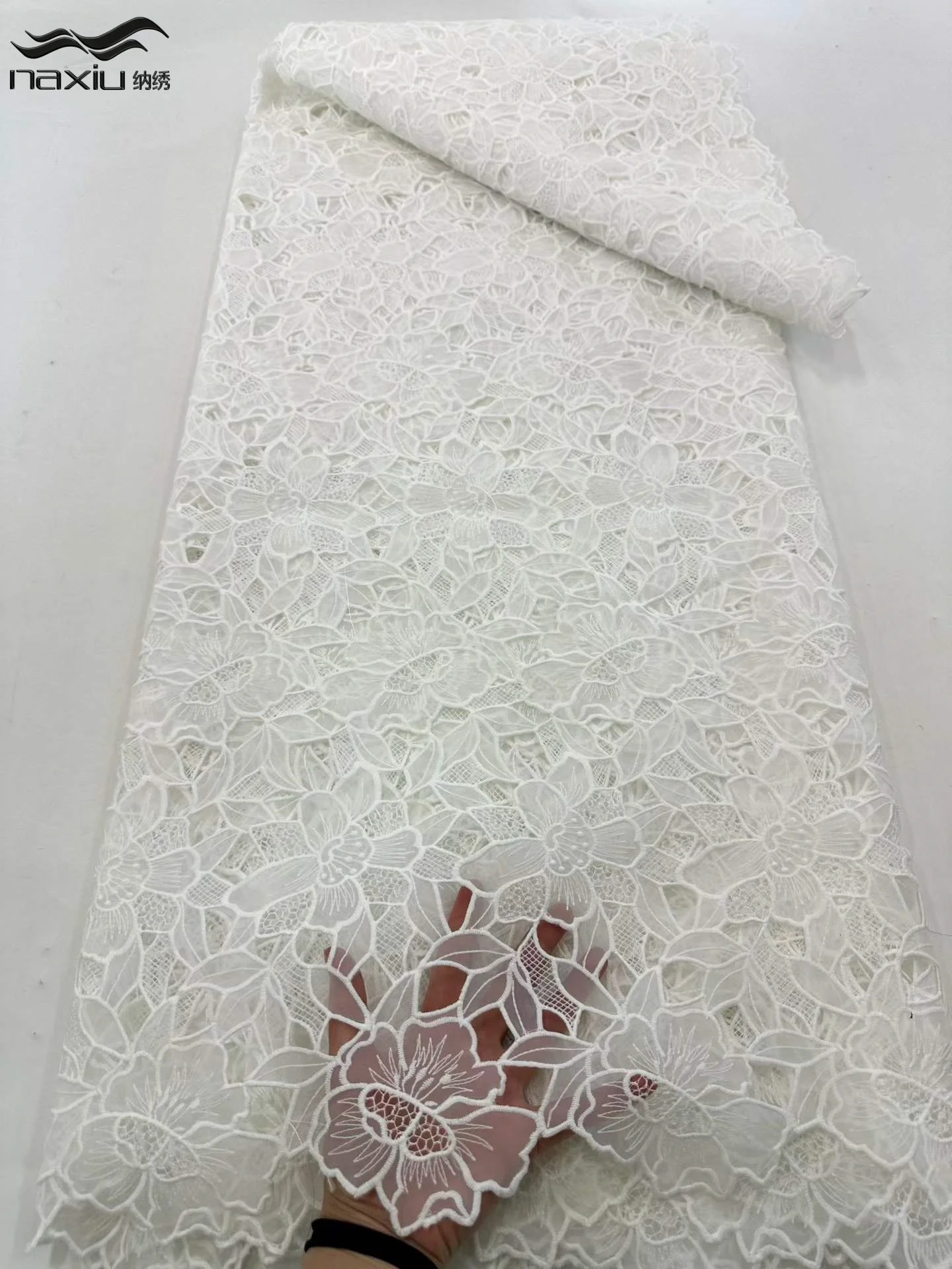 Madison Latest Chiffon African Guipure Lace Fabric 2026 Swiss Nigerian Lace Cord Embroidered Lace Fabric for Party Dress 5 Yards
Madison Latest Chiffon African Guipure Lace Fabric 2026 Swiss Nigerian Lace Cord Embroidered Lace Fabric for Party Dress 5 Yards