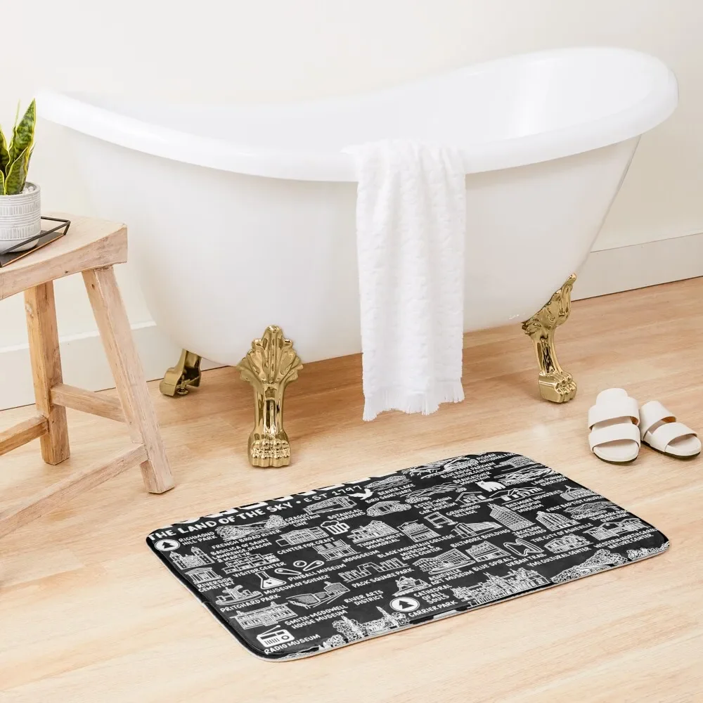 Asheville Map Art Bath Mat Sets Of Bathroom Accessories Slip-Resistant Kitchens Mat 
Asheville Map Art Bath Mat Sets Of Bathroom Accessories Slip-Resistant Kitchens Mat