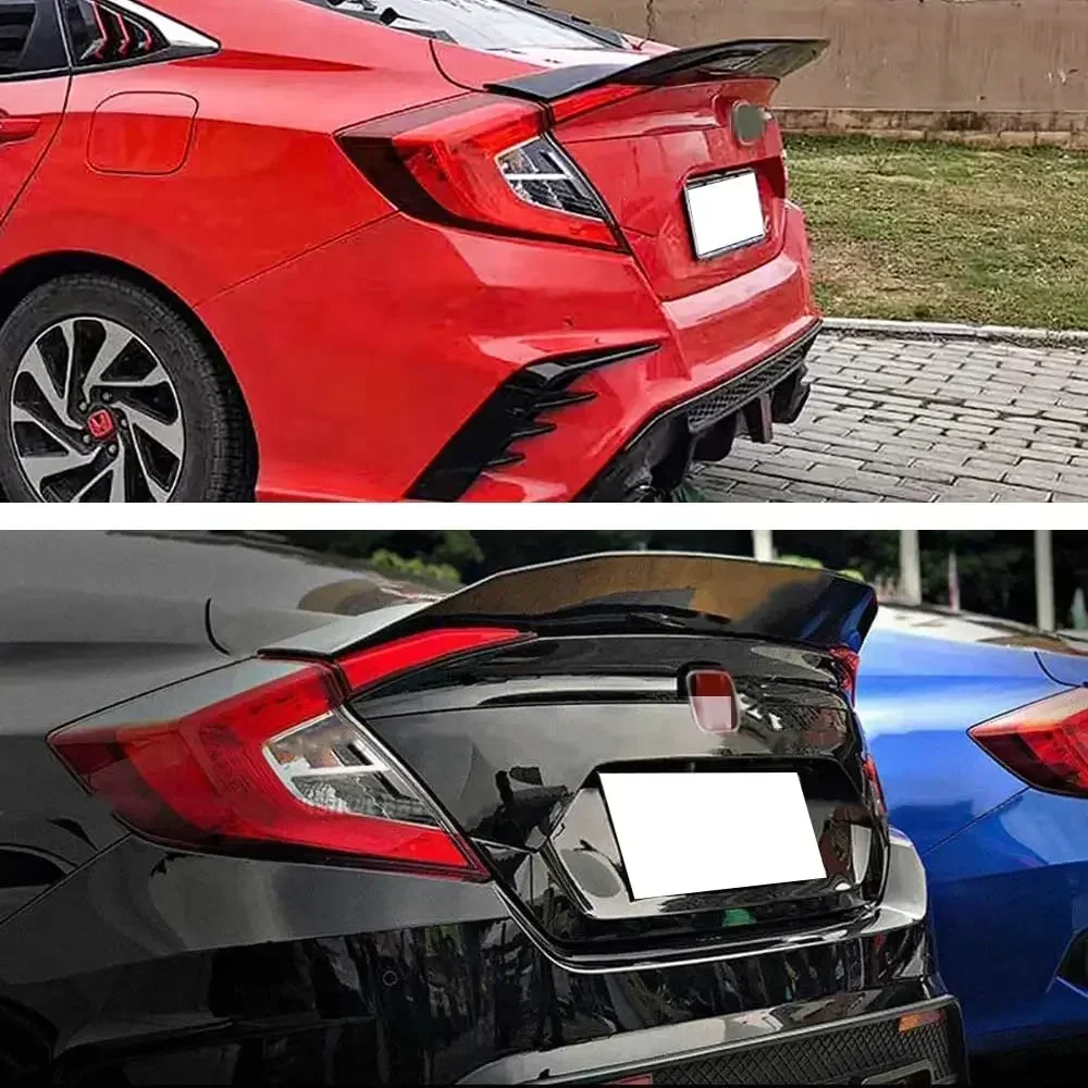 Civic R Style Spoiler Car Rear Truck Spoiler Lip Ducktail Wing For Honda Civic 10th Gen Sedan 2017-2020 Car Accessories Body Kit
Civic R Style Spoiler Car Rear Truck Spoiler Lip Ducktail Wing For Honda Civic 10th Gen Sedan 2017-2020 Car Accessories Body Kit