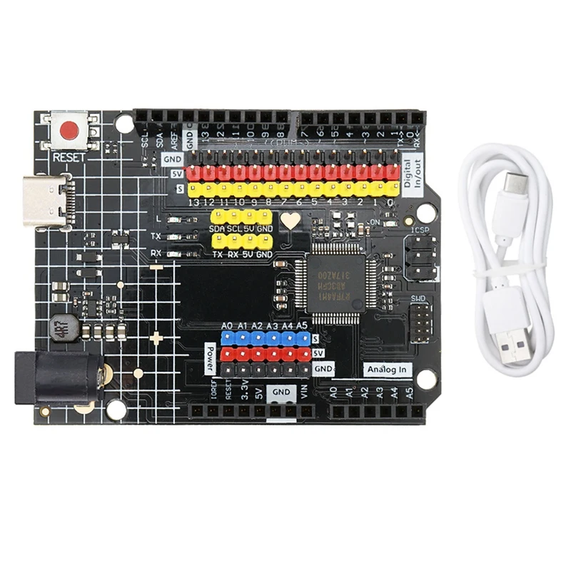R4 Минимальная плата разработки, флэш-модуль USB, совместимый с Arduino, программирующий обучающий контроллер
R4 Минимальная плата разработки, флэш-модуль USB, совместимый с Arduino, программирующий обучающий контроллер