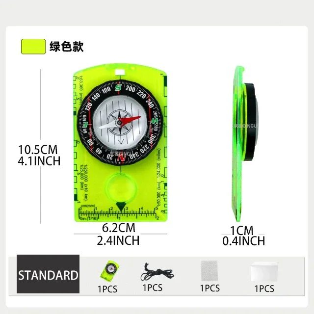 1Pc Waterproof & Lightweight Small Survival Compass, Advanced Scout Camping Hiking Navigation Orienteering Map Ruler Compass
1Pc Waterproof & Lightweight Small Survival Compass, Advanced Scout Camping Hiking Navigation Orienteering Map Ruler Compass