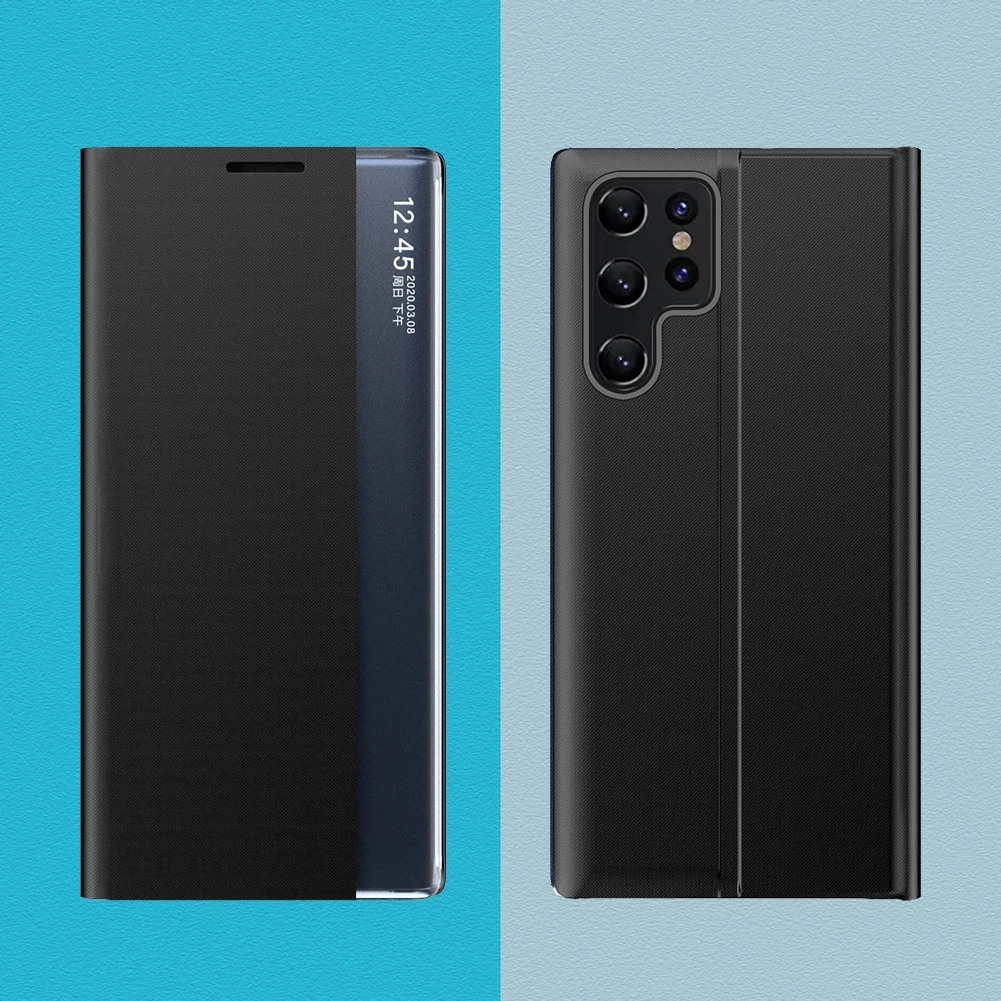 Flip-type Phone Case Automatic Magnetic Phone Cover for Galaxy S23 Ultra
Flip-type Phone Case Automatic Magnetic Phone Cover for Galaxy S23 Ultra