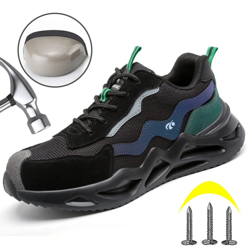 Men Safety Shoes Steel Toe Anti-smash Anti-puncture Indestructible Shoes Casual Sport Shoes Men Work Safety Shoes Boots Sneakers
Men Safety Shoes Steel Toe Anti-smash Anti-puncture Indestructible Shoes Casual Sport Shoes Men Work Safety Shoes Boots Sneakers