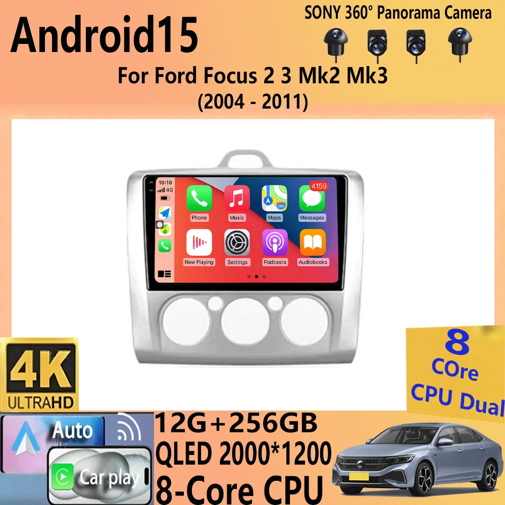 Car Radio Android15 Carplay For Ford Focus 2 3 Mk2 Mk3 2004- 2008 2009 2010 2011 Navigation GPS Multimedia Player WiFi+4G Stereo
Car Radio Android15 Carplay For Ford Focus 2 3 Mk2 Mk3 2004- 2008 2009 2010 2011 Navigation GPS Multimedia Player WiFi+4G Stereo