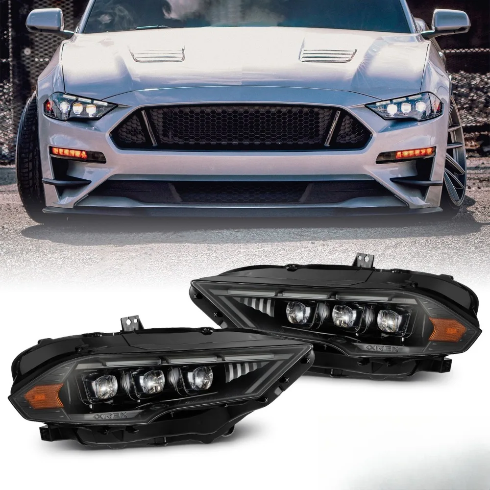 For 18-22 Ford Mustang MK II NOVA-Series LED Projector Headlights Alpha-Black
For 18-22 Ford Mustang MK II NOVA-Series LED Projector Headlights Alpha-Black
