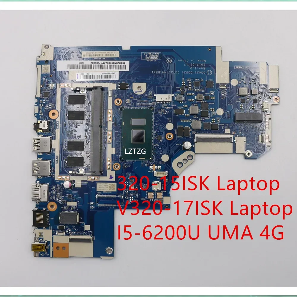 Материнская плата для Lenovo ideapad 320-15ISK/V320-17ISK, материнская плата для ноутбука I5-6200U UMA 4G 5B20N86789
Материнская плата для Lenovo ideapad 320-15ISK/V320-17ISK, материнская плата для ноутбука I5-6200U UMA 4G 5B20N86789