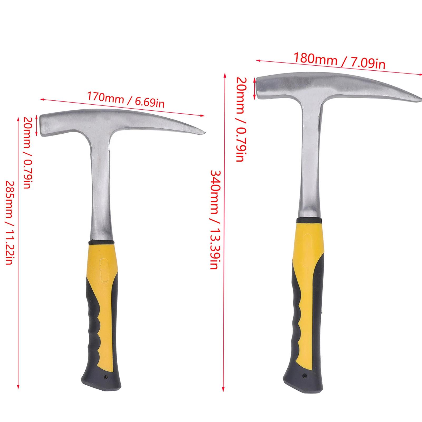 Brick Hammer Rubber Handle Impact Resistant Geological Pointed Head Duckbill Hammer Pointed Mouth Hammer
Brick Hammer Rubber Handle Impact Resistant Geological Pointed Head Duckbill Hammer Pointed Mouth Hammer