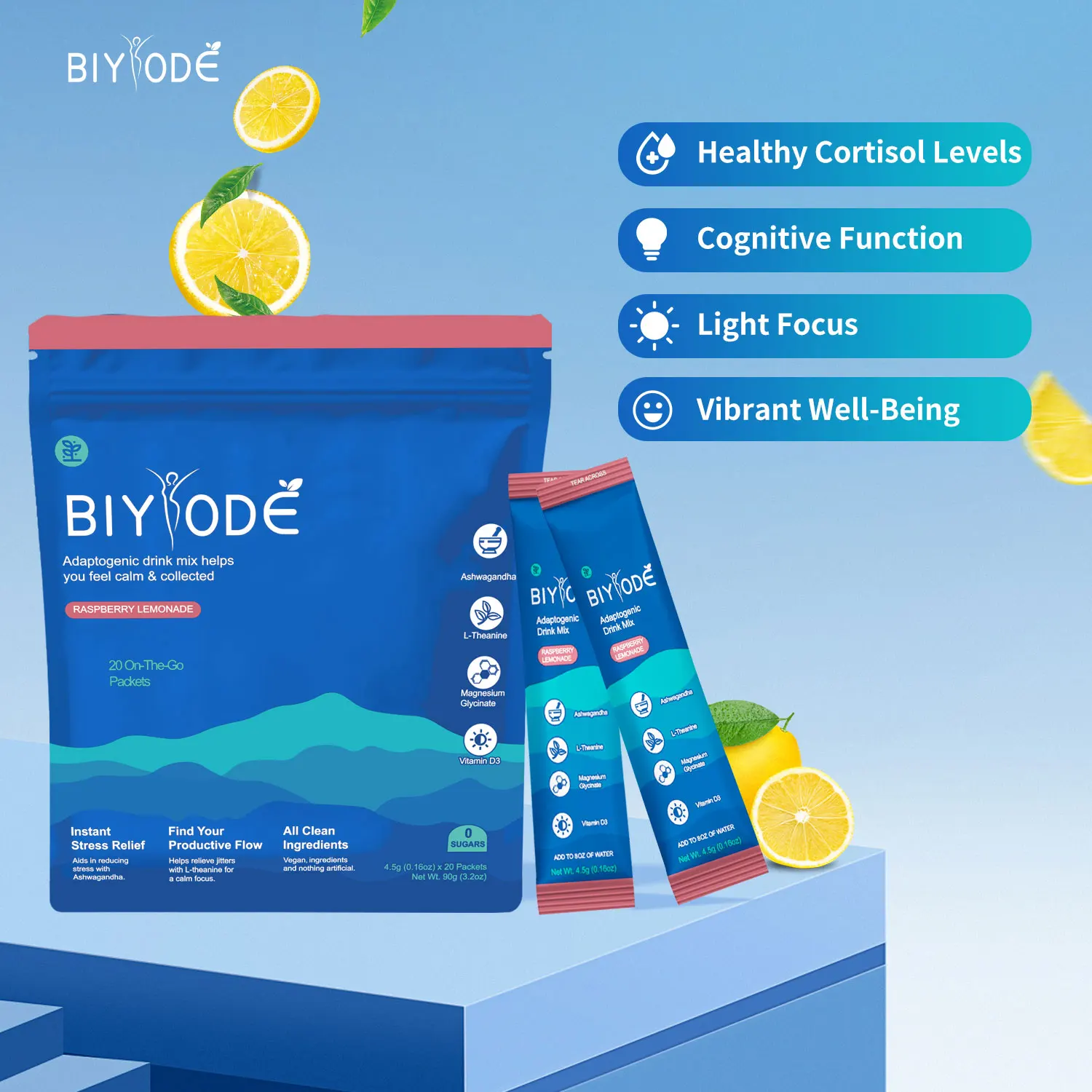 【BIYODE】Электролитный успокаивающий порошок со вкусом ягод дерева | Снимает тревогу, улучшает сон, расслабляет мышцы. | Дорослая добавка150г
【BIYODE】Электролитный успокаивающий порошок со вкусом ягод дерева | Снимает тревогу, улучшает сон, расслабляет мышцы. | Дорослая добавка150г