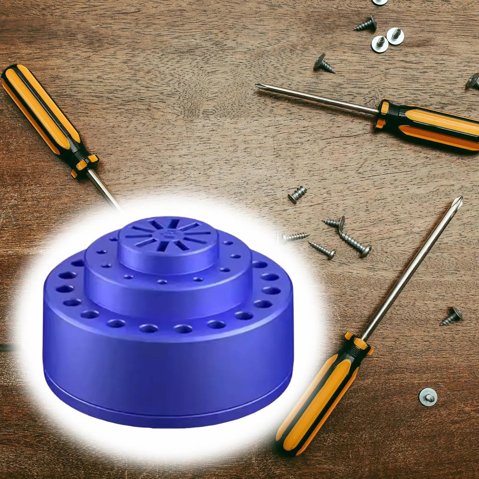 Bits Empty Storage Box Bore Organizer Multifunction Round Shape Easy to Store Bit Holder Support for Soldering Iron Tip
Bits Empty Storage Box Bore Organizer Multifunction Round Shape Easy to Store Bit Holder Support for Soldering Iron Tip
