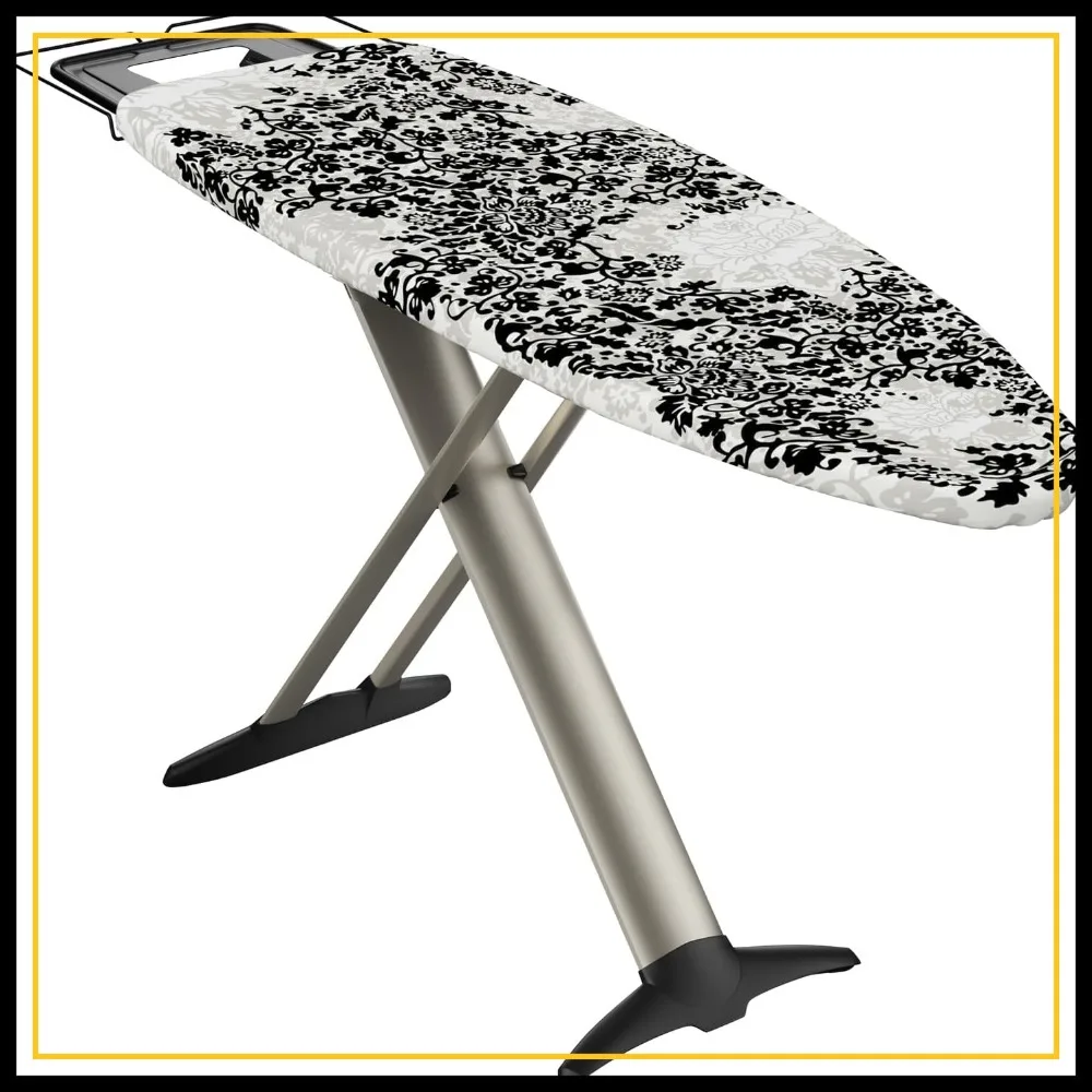 Extra Wide 51x19 Ironing Board, Premium Aluminum, Steam Iron Rest, Adjustable Height, Foldable
Extra Wide 51x19 Ironing Board, Premium Aluminum, Steam Iron Rest, Adjustable Height, Foldable