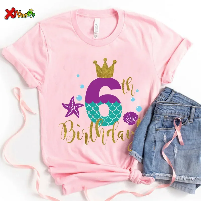 Summer Kids Cartoon Birthday Number 6 Name Print T Shirt Children Birthday T-shirts Boy&Girl Funny Gift Short Sleeve T Shirt
Summer Kids Cartoon Birthday Number 6 Name Print T Shirt Children Birthday T-shirts Boy&Girl Funny Gift Short Sleeve T Shirt