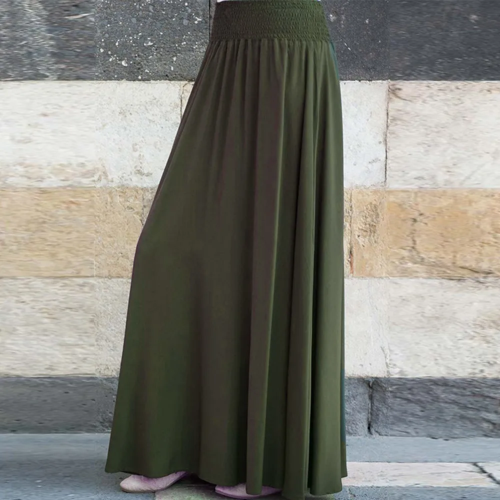 Womens Vintage Solid Pleated Skirt Autumn Winter Elastic High Waist Floor-Length A-Line Skirt Ladies Retro Temperament Skirts
Womens Vintage Solid Pleated Skirt Autumn Winter Elastic High Waist Floor-Length A-Line Skirt Ladies Retro Temperament Skirts