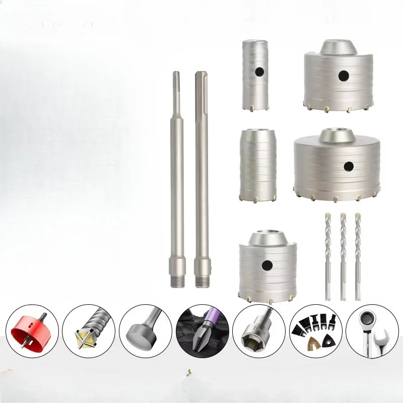 For4 in 1 Concrete Hole Saw Kit 5pcs SDS Plus or SDS Max Shank Cement Drill Wall Hole Opener Tool Kit
For4 in 1 Concrete Hole Saw Kit 5pcs SDS Plus or SDS Max Shank Cement Drill Wall Hole Opener Tool Kit