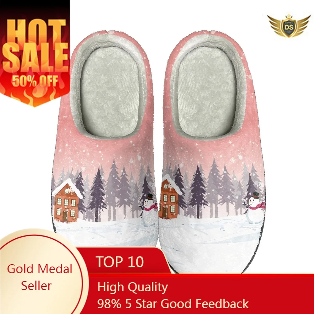 Christmas Design Winter Couple Footwear Drop Ship Indoor Non Slip Cotton Slippeprs for Women Casual Warm Slides Zapatos Mujer
Christmas Design Winter Couple Footwear Drop Ship Indoor Non Slip Cotton Slippeprs for Women Casual Warm Slides Zapatos Mujer