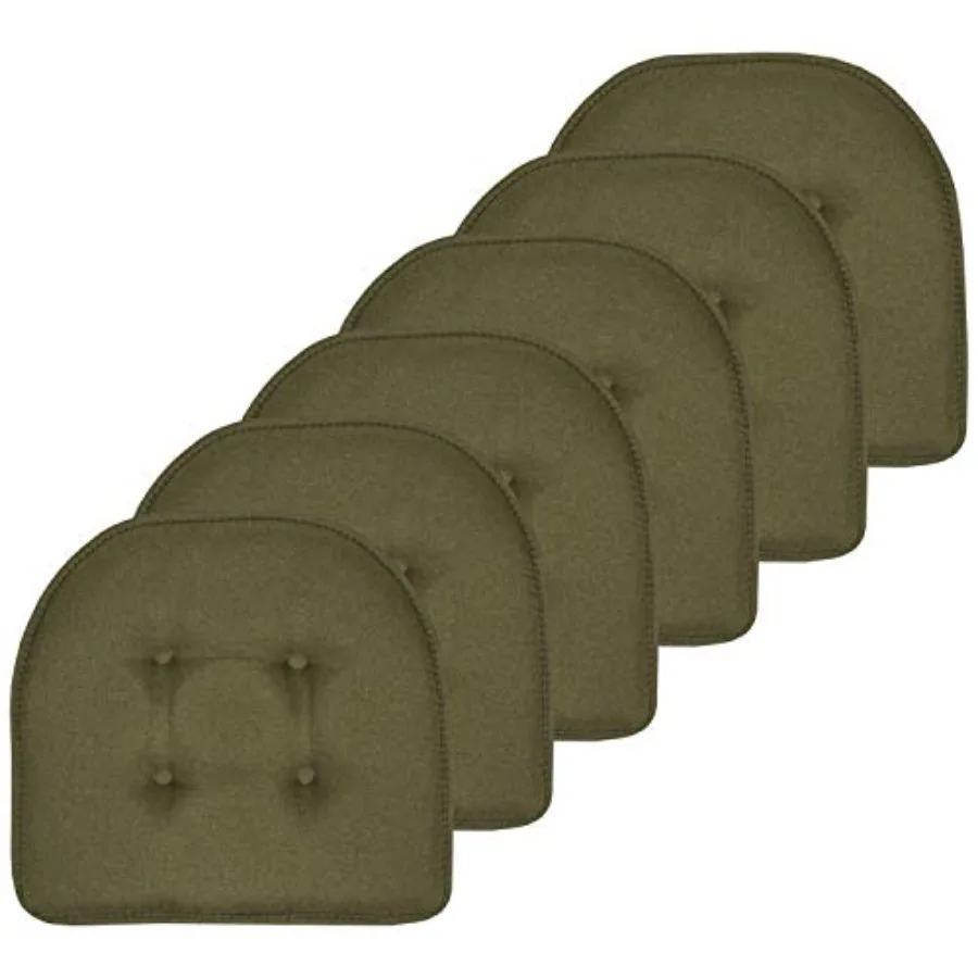 Chair Cushion Memory Tufted Slip Non Skid Rubber Back U-Shaped 17" x 16" Seat Cover 6 Count
Chair Cushion Memory Tufted Slip Non Skid Rubber Back U-Shaped 17" x 16" Seat Cover 6 Count