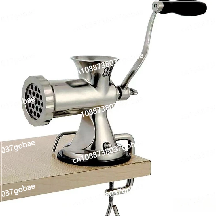 Ручная мясорубка из нержавеющей стали 304, бытовая ручная мясорубка, кухонная машина
Ручная мясорубка из нержавеющей стали 304, бытовая ручная мясорубка, кухонная машина