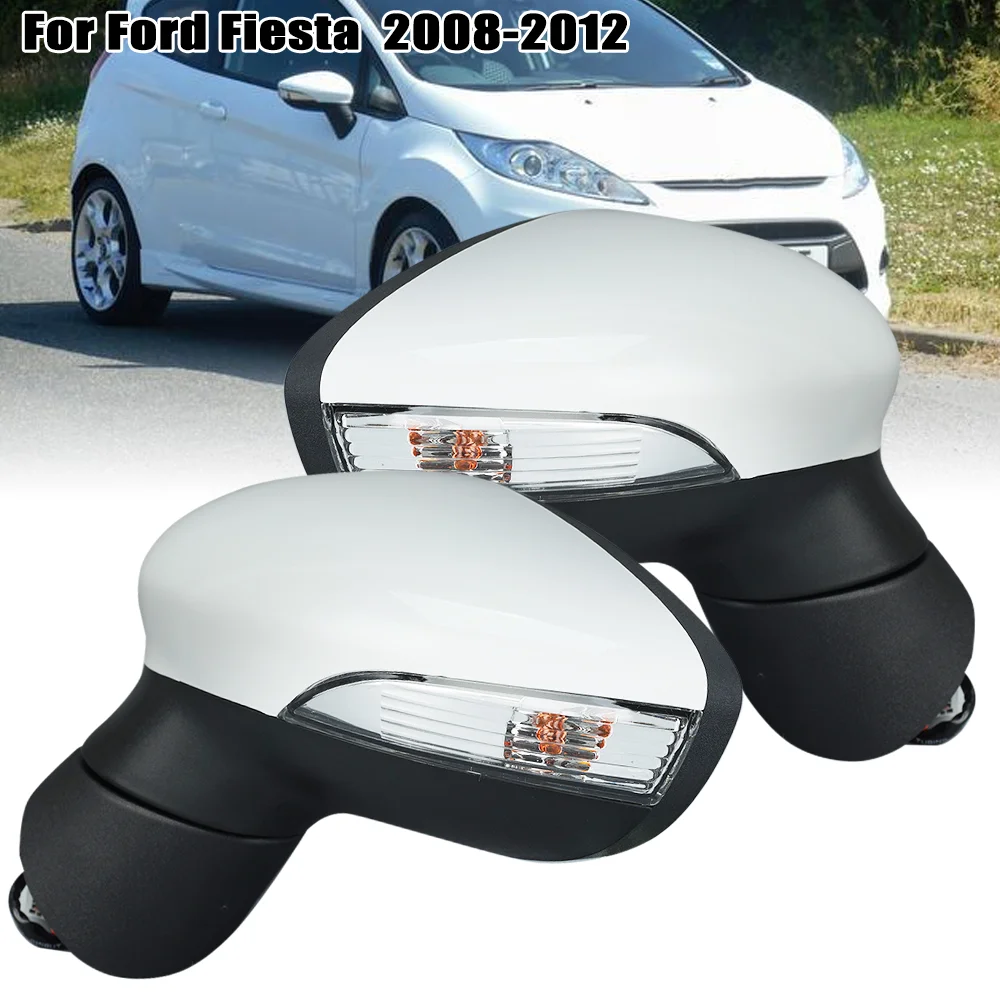 Зеркало заднего вида в сборе для Ford Fiesta 2008 2009 2010 2011 2012, белое ручное складное боковое зеркало с подогревом двери, автомобильные аксессуары 
Зеркало заднего вида в сборе для Ford Fiesta 2008 2009 2010 2011 2012, белое ручное складное боковое зеркало с подогревом двери, автомобильные аксессуары