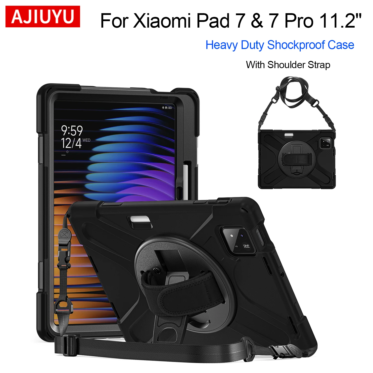 AJIUYU Case For Xiaomi Pad 7 / 7 Pro 11.2 inch 2024 MIPad 7 Mi Pad 7 Pro miPad7 Tablet Heavy Duty Rugged Shockproof Cases Cover 
AJIUYU Case For Xiaomi Pad 7 / 7 Pro 11.2 inch 2024 MIPad 7 Mi Pad 7 Pro miPad7 Tablet Heavy Duty Rugged Shockproof Cases Cover