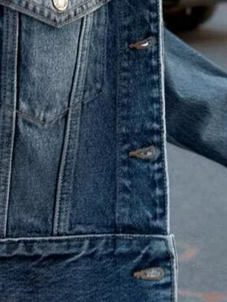 HH Women Winter New Fashion Vintage Short Flap Faux Fur Effect Denim Coat Female Temperament Warm Single-Breasted Casual Jacket
HH Women Winter New Fashion Vintage Short Flap Faux Fur Effect Denim Coat Female Temperament Warm Single-Breasted Casual Jacket